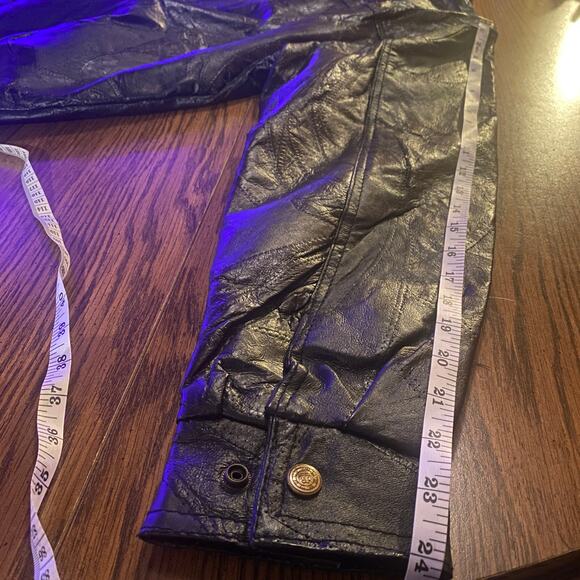 Leather Soul Biker Jacket, Size M, Moto, Biker, Pockets, Gold Zipper, Vintage - Picture 11 of 11